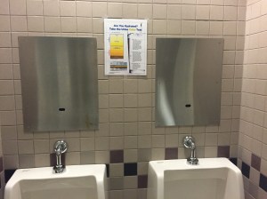 Conspicuously posted, as you can see.