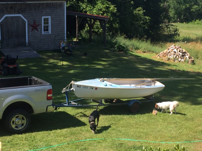 Prepping the LuLu for sailing.