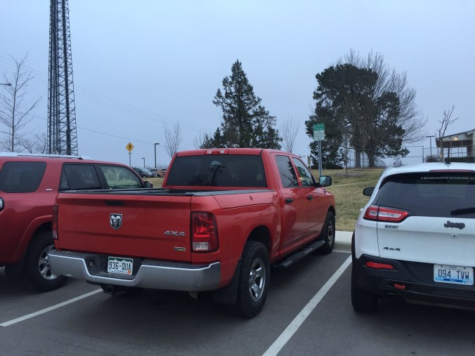 And every day I walked past a sampling of vehicles just like this as my rented Nissan Rollerskate was parked at the end of the parking lot. 